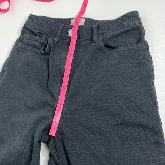 Wilfred Free Aritzia Black High Rise Straight Leg Jeans Size 00 - Picture 9 of 10